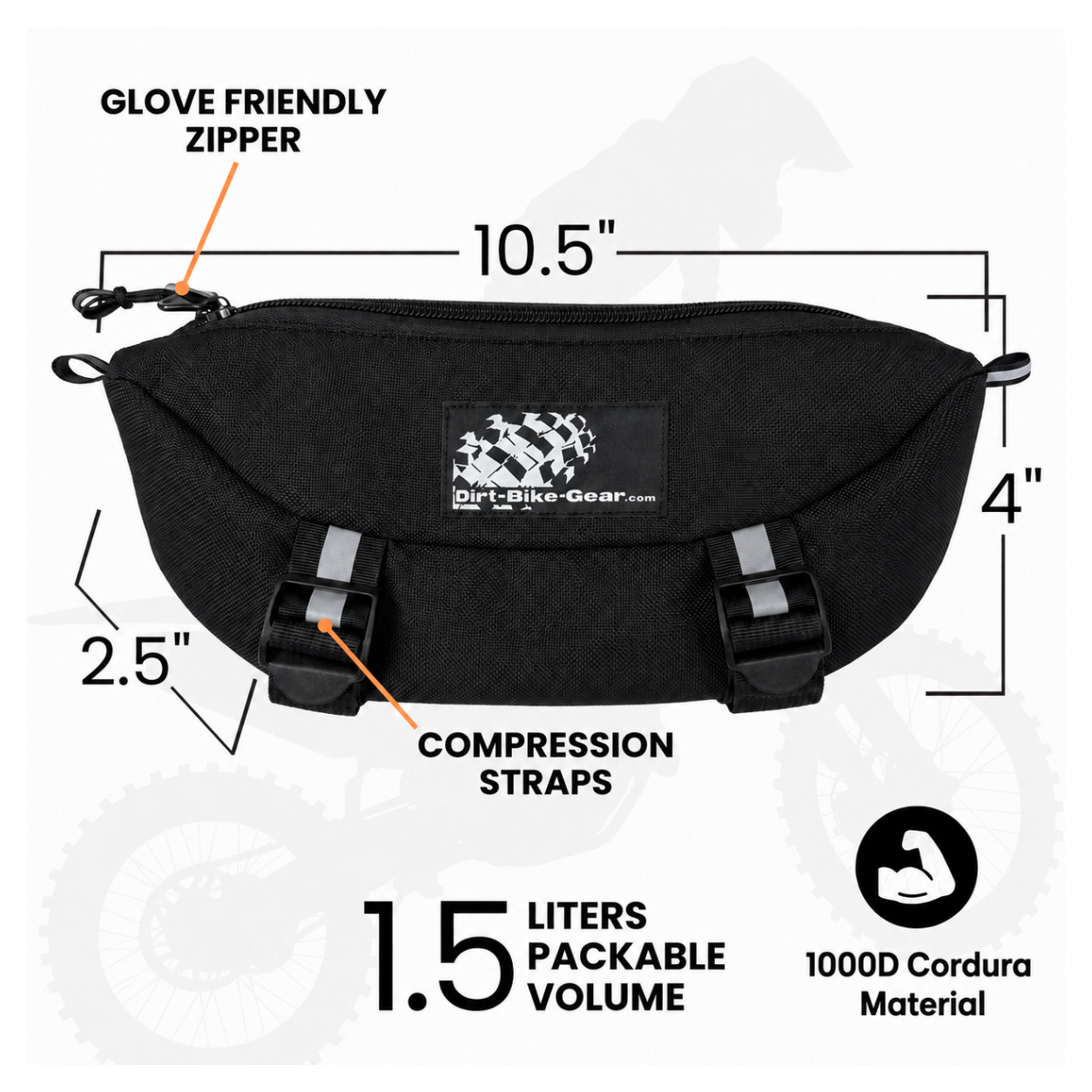 Description for the Dirt Bike Handlebar Bag